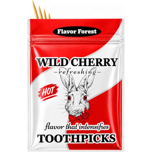 Wild Cherry Flavored Hot Cinnamon Toothpicks - 100ct