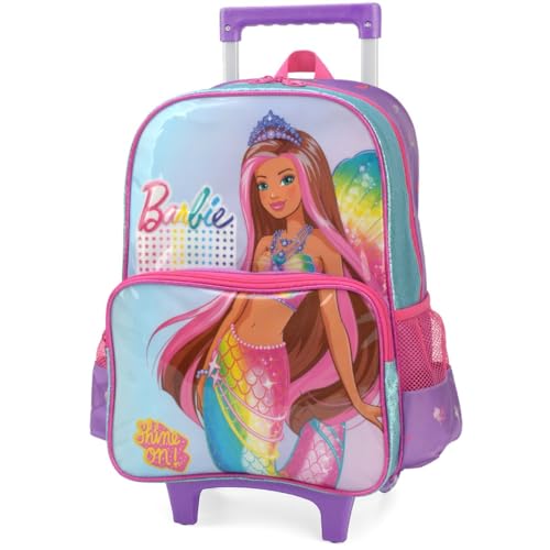 Mochila com Rodinhas, Luxcel, Barbie, Violeta