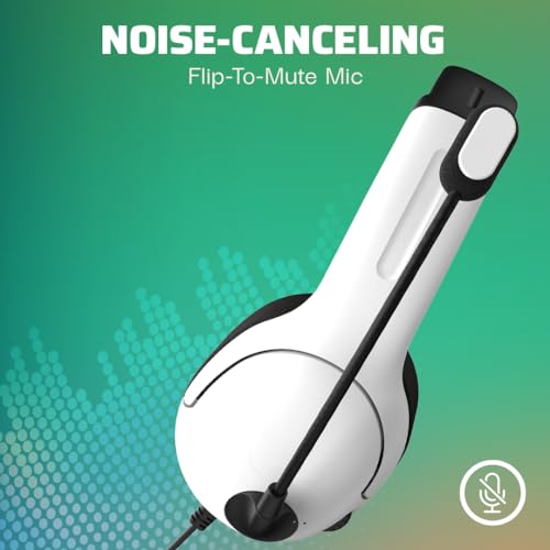 Image of PDP Gaming AIRLITE Headset with Noise-Cancelling Mic, Licensed Microsoft Series X|S, Xbox One Accessories, PC /Windows 10 /11, Lightweight Wired Power Stereo Headphones - White