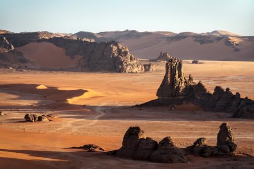244106909 Tableau 60 x 40 cm Sahara Désert Tadrart Rouge dans le sud de l'Algérie