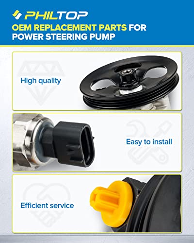 Philtop 21-5242 Power Steering Pump Compatible With 2000-2005 Echo 21-5242 Power Steering Reservoir Asist #TOP4