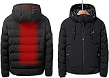 PFHKTO Chaqueta con calefacción eléctrica USB for Hombre con 3 Niveles de Temperatura Chaquetas cálidas de Invierno for Cazar, al Aire Libre, Acampar(M-Medium)
