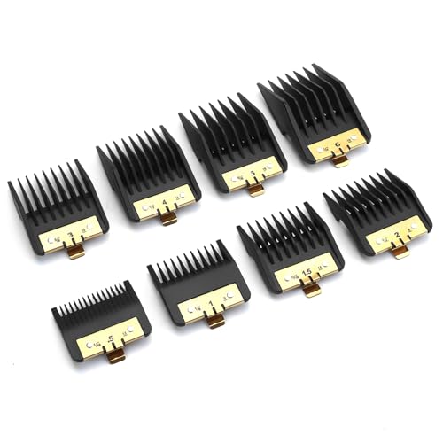 8 Pack Clipper Guards set with Metal Clip for BaBylissPRO Series Hair Clippers