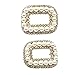 Baoblaze Juego de 2 Broches de Metal y Cristales para Zapatos Desmontable...