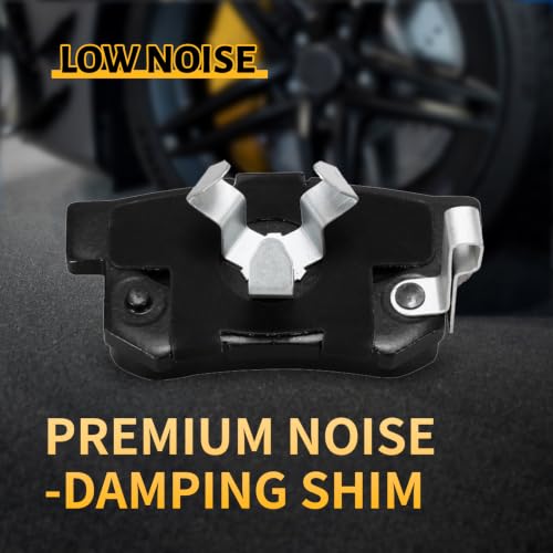 Image of Ceramic Front and Rear Brake Pads Set Compatible with Select 2011 Honda Accord Crosstour(3.5L; AWD),For 2012-2016 CR-V(EX;EX-L;LX;SE;Touring);For 2012-2015 Crosstour (D1521+D1086)