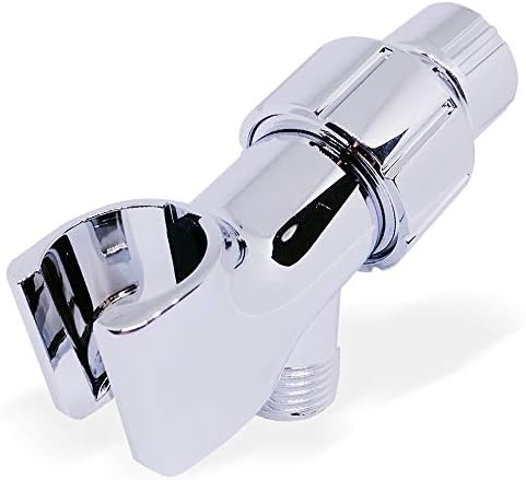 Shower Head Holder Bracket Shower Arm Mount | Mount for Handheld Showerheads | Arm Bracket with Swivel Ball Connector | Adjustable Universal 1/2 in Male Female Shower Heads
