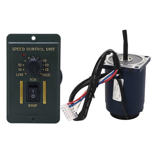 AC220V Variable Speed Motor, Reversible Gear Motor and Low Noise Controller for Cutting Machine (2800R Per Minute (10 to 2800RPM))