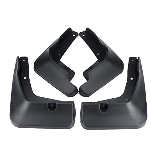 Image of Oshotto (O.E.M Fitting Cup Type) Mud Flap /Splash Guard Compatible with Maruti Suzuki XL6 (Set of 4, Black)