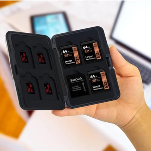 Case Estojo p/Cartões de Memória em Alumínio Escovado Luxo à Prova dágua, poeira e choque - comporta