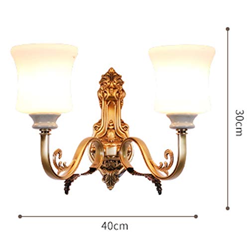 Wall Lights Indoor European Retro American Simple Double Head E14 Bedside Lighting Glass Lampshade Ceramics Decoration Carving Base Full Copper Brass Wall Lamp for Living Room Bedroom Hallway steampunk buy now online Wall Lights Indoor European Retro American Simple Double Head E14 Bedside Lighting Glass Lampshade Ceramics Decoration Carving Base Full Copper Brass Wall Lamp for Living Room Bedroom Hallway steampunk buy now online