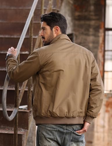 Image of TACVASEN Men's Lightweight Military Cotton Jacket Casual Windbreaker Coat