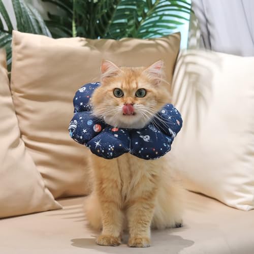 image for ComSaf Cat Cone Collar Soft, Protective Adjustable Cat Cones to Stop L