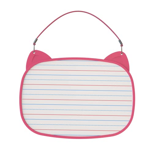 All Summer Magnetic Dry Erase Board, Small Dry Erase White Board 12X9'' With 5Pcs Dry Erase Markers, Double Sided Dry Erase Lapboard With Lines, Mini Hanging Whiteboard For Kids (Pink) #TOP1