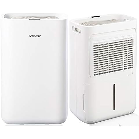 Greenmigo Luftentfeuchter 13L/24h Elektrischer Entfeuchter Entfeuchtungsleistung Raumgröße max.50m²,Raumentfeuchter Leise Luftreiniger für Schrank,Wohnung,Keller etc.-Gegen Feuchtigkeit Cover