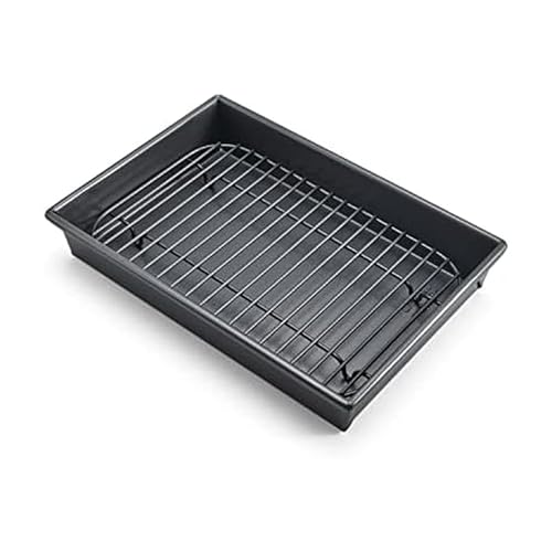Chicago Metallic Petite Roast Pan Set with Rack, 10x7 inch...