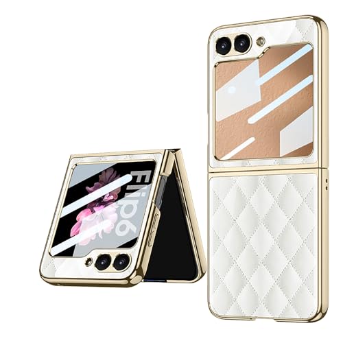 Coque Galaxy Z Flip 6 premium étui verre 9H brillant protection chic antichoc