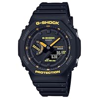 Casio G-Shock GA-B2100CY-1A 2100 Series Analog Digital Black Strap Men's Watch, Yellow/Black Dial, 48.5 × 45.4 × 11.9 mm