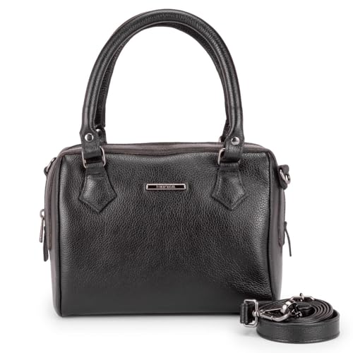 Bolsa Feminina De Mão Pequena Couro Milão Sifra (PRETO)