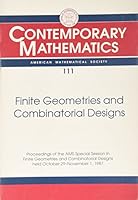 Finite Geometries and Combinatorial Designs: Proceedings (Contemporary Mathematics) 0821851187 Book Cover