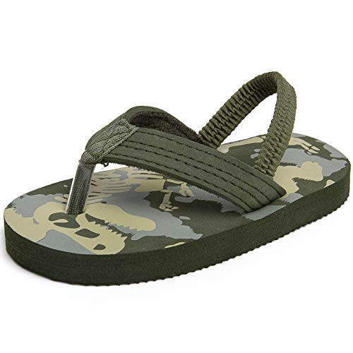 Image of Boys Girls Strap Flip Flops Sandals Cute Cartoon Unicorn Shark Toddler Flip Flop Kids Pool Beach Flat Slide Summer Water Shoes