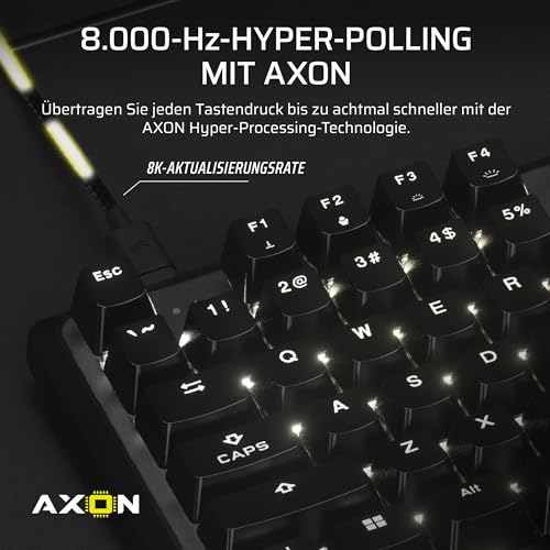 Corsair K70 PRO TKL RGB Kabelgebundene Gaming-Tastatur – Schwarz – Ansicht 6