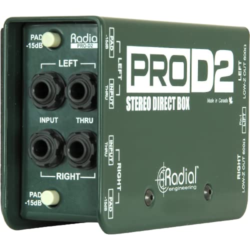 Amazon.com: Radial Engineering ProD2 被動立體聲DI 盒組– 立體聲直接