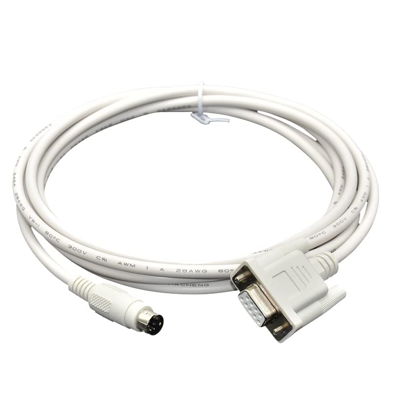 Applicable AFC8513 FP0, FP2, FP-M, FP-X, FP-E, FP-G and Other Series PLC Programming Cable Download Cable White (2m)