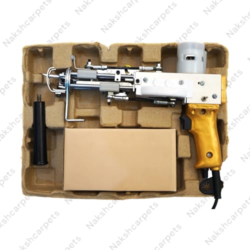 Image of Duo NK01 2-in-1 Electric Tufting Machine /Gun for Rug Making, Carpet Weaving Machine Best Industrial Rug Making Tufting Tools, Perfect for Beginners and Professionals (Golden)