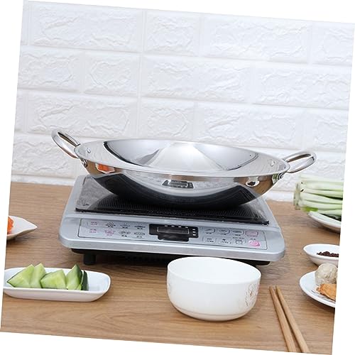 Wok de Acero Inoxidable con Doble Asa 25 cm miniatura 2
