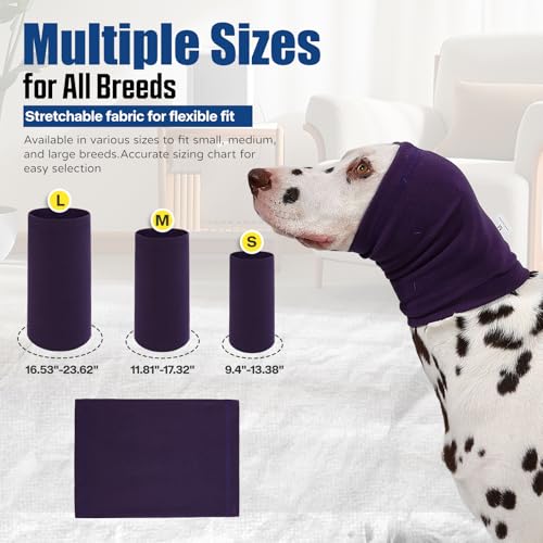 Image of Dog Calming Hoodie Quiet Head Cover Sleeves Anxiety Relief /Noise Protection - Grooming - Thunder - Fireworks