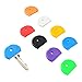 Uniclife 32 Pcs Key Cap Covers 1 Inch Key Head Protectors Soft Flexible Key Identifiers for Standard Regular Thin Flat House Keys (Not Suitable for Odd-Shaped Keys), 8 Colors