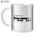 Produktbild Stuff4 Tee/Kaffee Becher 350ml/Schwarz/Volvo 850 T5-R/Weißkeramik/ST10