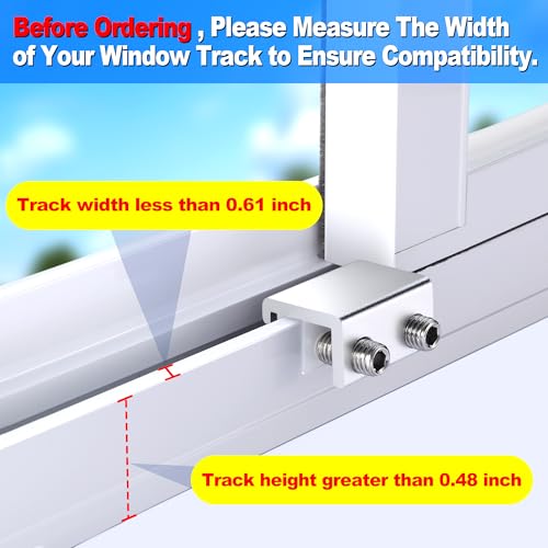 image for HYIEOU Sliding Window Locks (2 Sets), Secure Window Lock with Key, Win