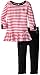 U.S. Polo Assn. Girls' 2 Piece Long Sleeve Peplum Top and Knit Legging Set