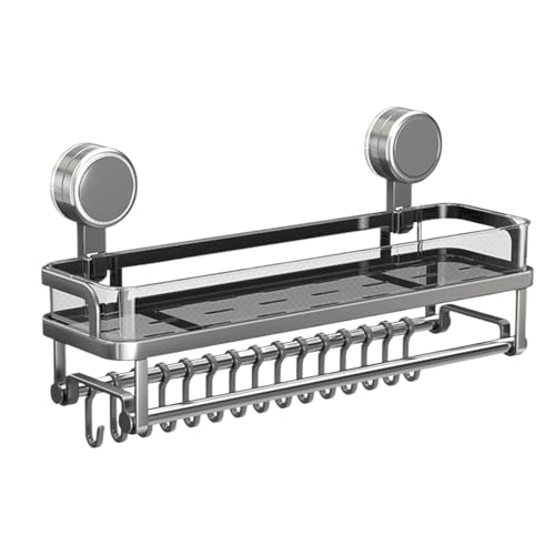 Estante Para Ducha - Organizador Baño Y Ducha - Bandeja Con Ventosas Para Almacenamiento en Gimnasio, Apartamento Y Spa Soporte Ventosa Bandeja Capacidad Grande Balde Organizador Ducha
