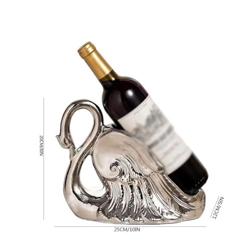 Soporte para botellas de vino moderno creativo cisne miniatura 2