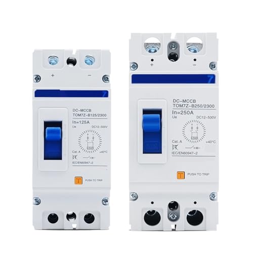 Disjoncteur PV 2P CC 500V pour protéger l'onduleur et les batteries de stockage 250A
