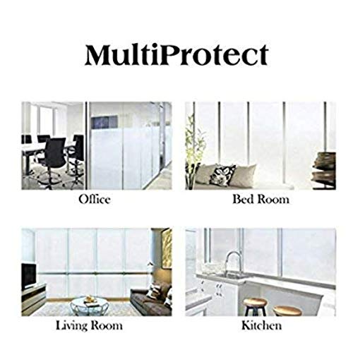 Image of AGOG Bedroom Privacy Window PVC Waterproof Vinyl Frosted Glass Film Sheets Sticker (White)