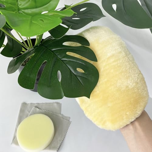 Aogigigio House Plant Leaf Cleaner - 3in1 Leaf Shine Set Microfiber Gloves for Indoor Plant Dusting