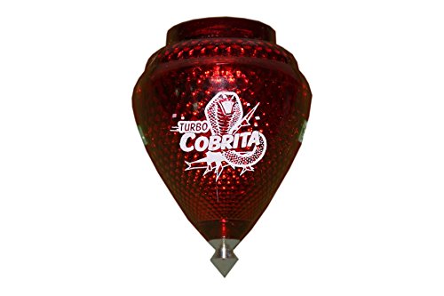 Image of 4 Pack Mini Cobra Durable Plastic Spin Tops & Metal Tip Made in Mexico - Trompo Mexicano COBRITA Plastico Durable & Punta de Metal (Pack of 4 Assorted Colors)