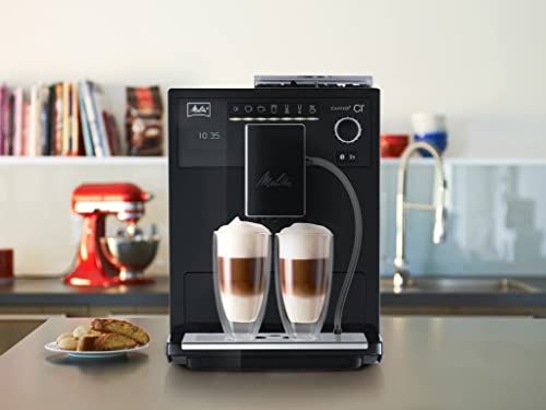 Melitta Caffeo CI - volautomatische koffiemachine - met melksysteem - bonenreservoir met twee kamers - directe knop - in 4 niveaus instelbare koffiesterkte - puur zwart (E970-003) - Image 4