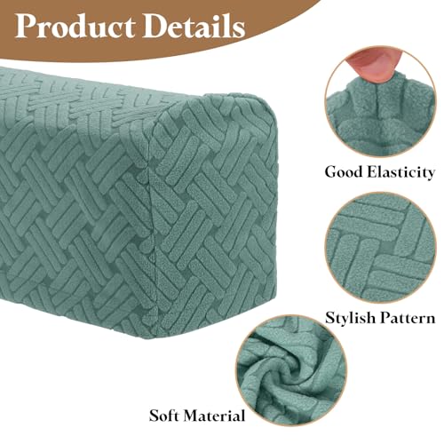 Fundas elásticas para reposabrazos de sofá reclinable en salones modernos 4