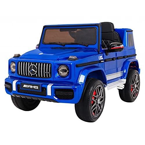 Coche eléctrico 12V Mercedes G63 Azul Metalizado - Pack Lujo
