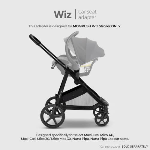 Image of Mompush Wiz Stroller Car Seat Adapter, Connect Maxi-COSI and Nuna Specific Models Car Seat to Mompush Wiz Stroller Only