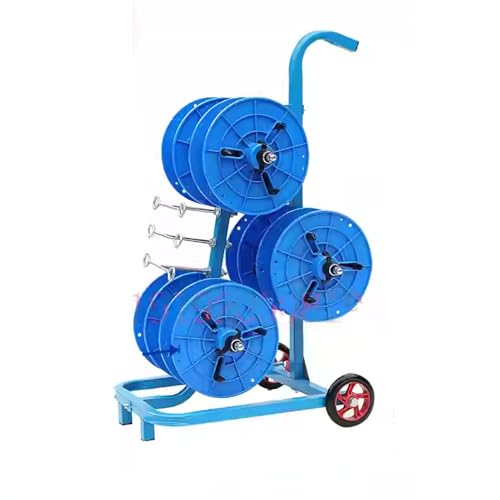 Support de bobine de fil électrique robuste – Distributeur de câbles en acier laminé portable à 6 axes et solution de stockage pour une utilisation industrielle et commerciale