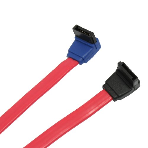 Cable de datos SATA curvo rojo 27.6 pulgadas para PC
