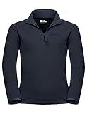 aus recycelten Materialien Jack Wolfskin Unisex Kinder Taunus Halfzip K Pullover, Night Blue, 152