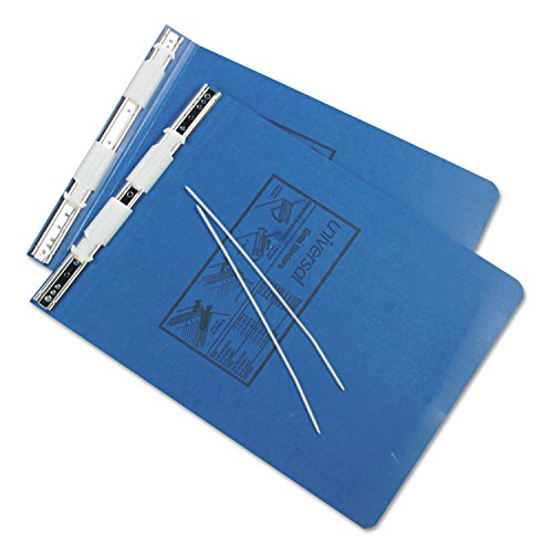 Universal 15432 Pressboard Hanging Data Binder, 9-1/2 X 11, Unburst Sheets, Blue #TOP6