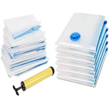 Kit 10 Saco a Vácuo Roupa Viagem 50 x 60 cm Western + Bomba Western