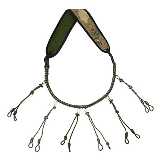 Coolrunner Duck Call Lanyard for Hunting, Removable Duck Call Lanyard 12 Adjustable Duck Call Lanyard Paracord Loops for Duck Pheasant Waterfowl Predator
